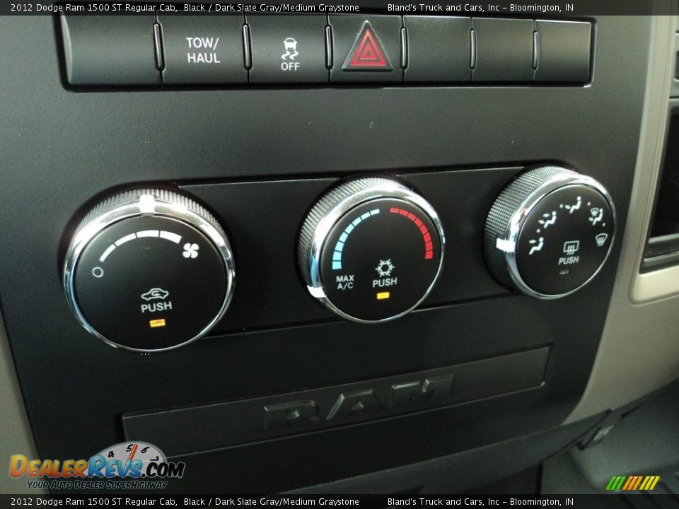 2012 Dodge Ram 1500 ST Regular Cab Black / Dark Slate Gray/Medium Graystone Photo #19