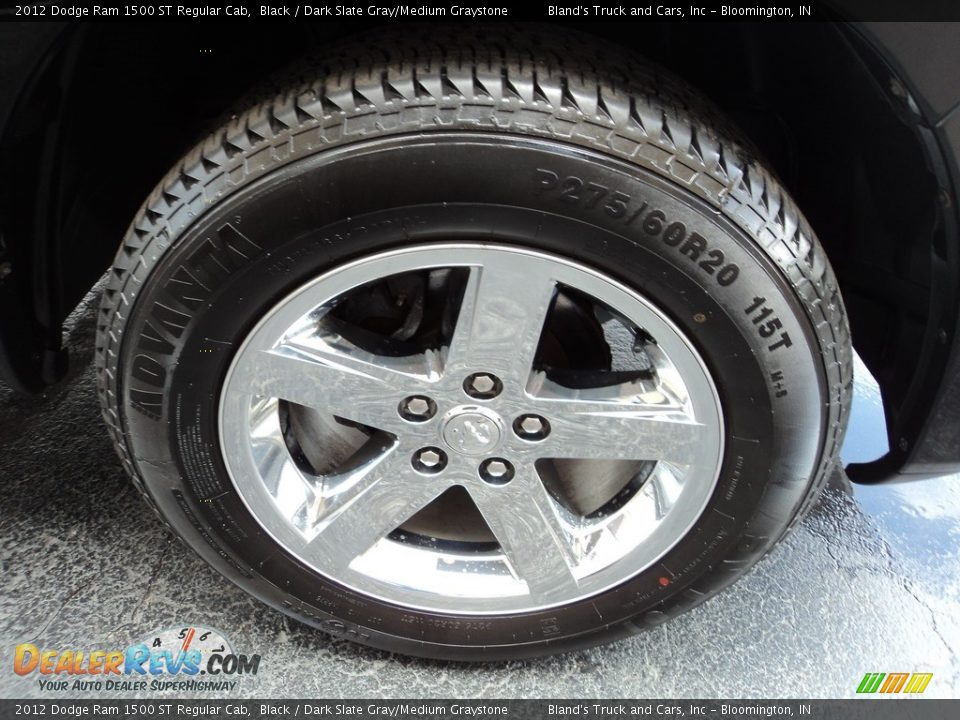 2012 Dodge Ram 1500 ST Regular Cab Black / Dark Slate Gray/Medium Graystone Photo #22