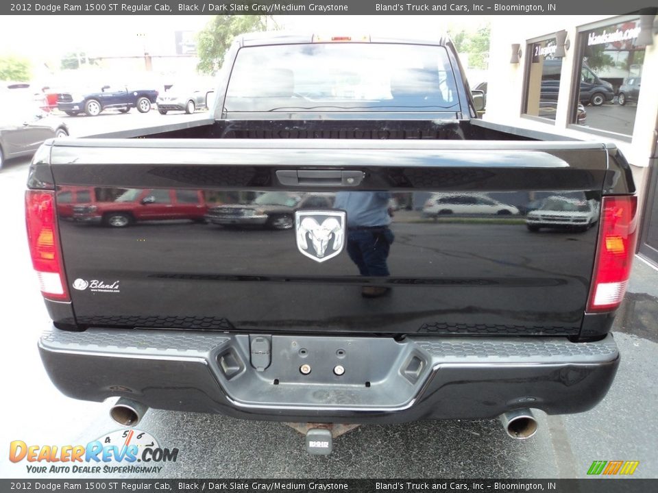 2012 Dodge Ram 1500 ST Regular Cab Black / Dark Slate Gray/Medium Graystone Photo #23