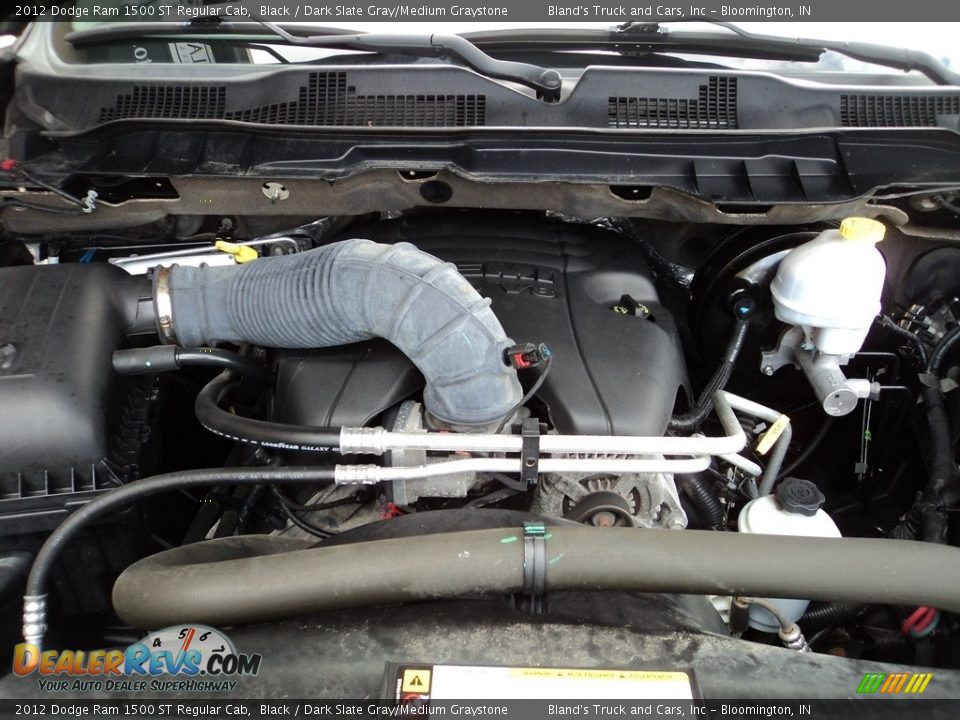 2012 Dodge Ram 1500 ST Regular Cab Black / Dark Slate Gray/Medium Graystone Photo #27
