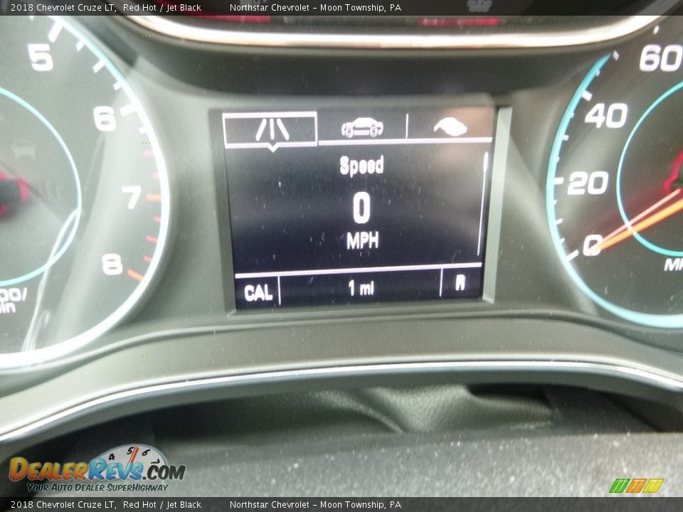 2018 Chevrolet Cruze LT Red Hot / Jet Black Photo #20