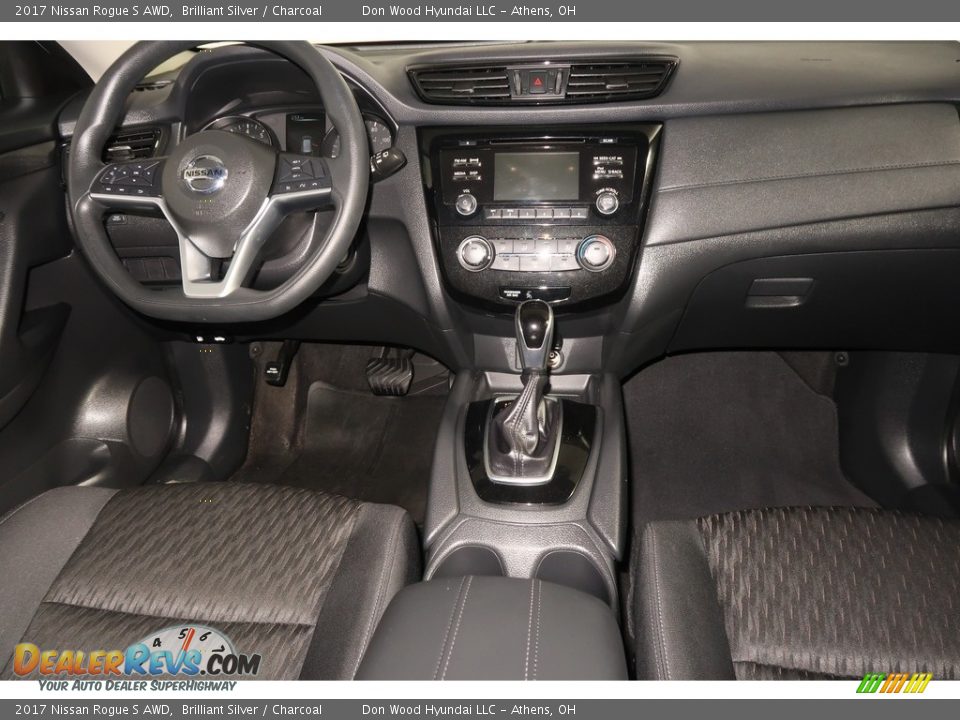 2017 Nissan Rogue S AWD Brilliant Silver / Charcoal Photo #14