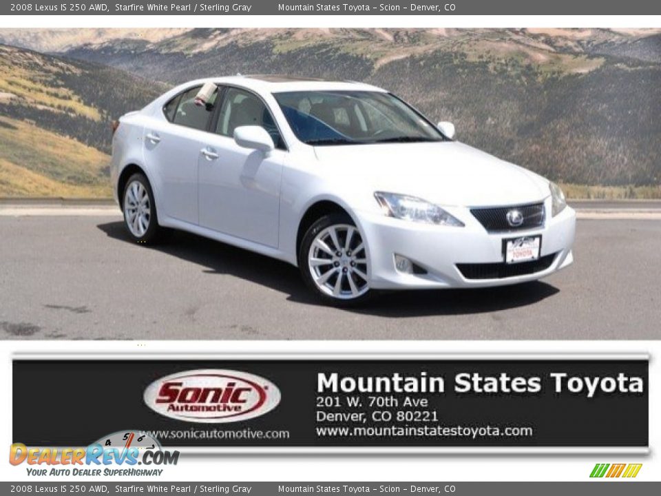 2008 Lexus IS 250 AWD Starfire White Pearl / Sterling Gray Photo #1