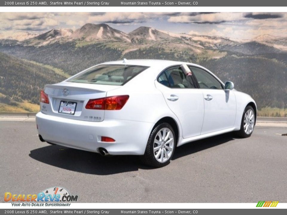 2008 Lexus IS 250 AWD Starfire White Pearl / Sterling Gray Photo #3