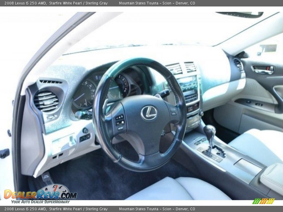 2008 Lexus IS 250 AWD Starfire White Pearl / Sterling Gray Photo #10