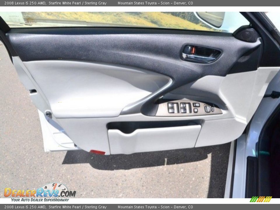 2008 Lexus IS 250 AWD Starfire White Pearl / Sterling Gray Photo #25