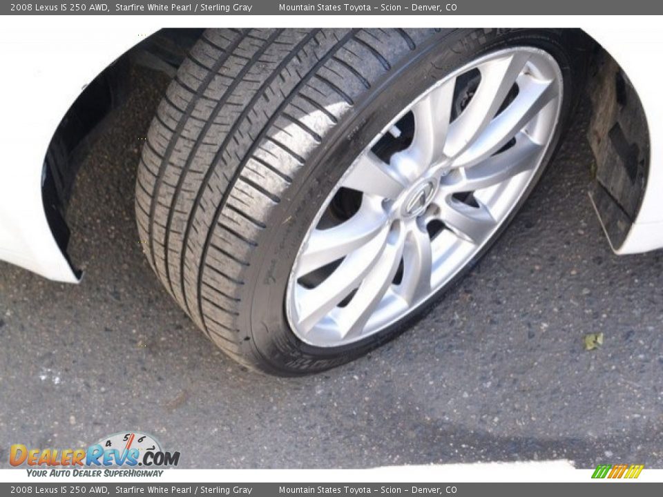 2008 Lexus IS 250 AWD Starfire White Pearl / Sterling Gray Photo #29