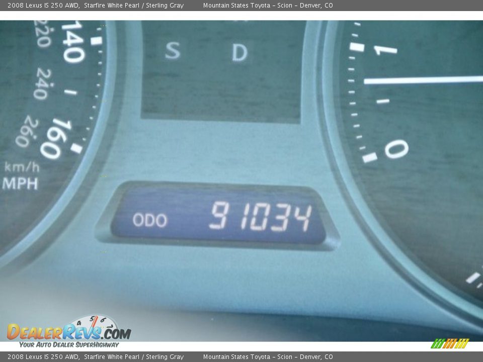 2008 Lexus IS 250 AWD Starfire White Pearl / Sterling Gray Photo #30