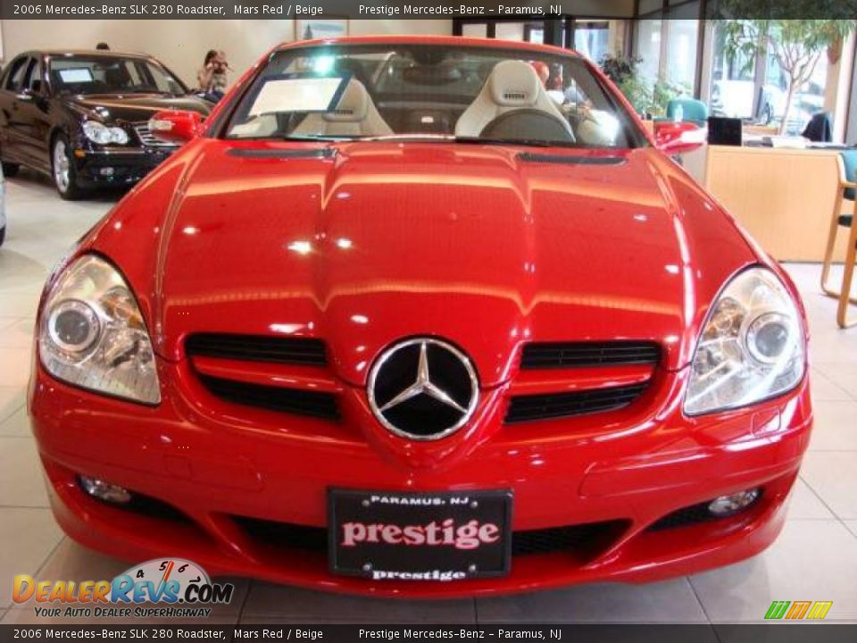 2006 Mercedes-Benz SLK 280 Roadster Mars Red / Beige Photo #2