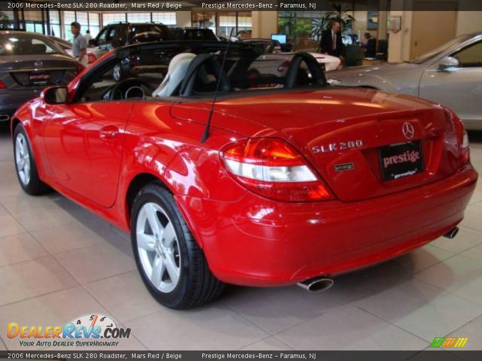 2006 Mercedes-Benz SLK 280 Roadster Mars Red / Beige Photo #4