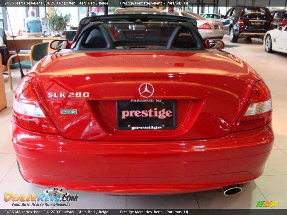 2006 Mercedes-Benz SLK 280 Roadster Mars Red / Beige Photo #5