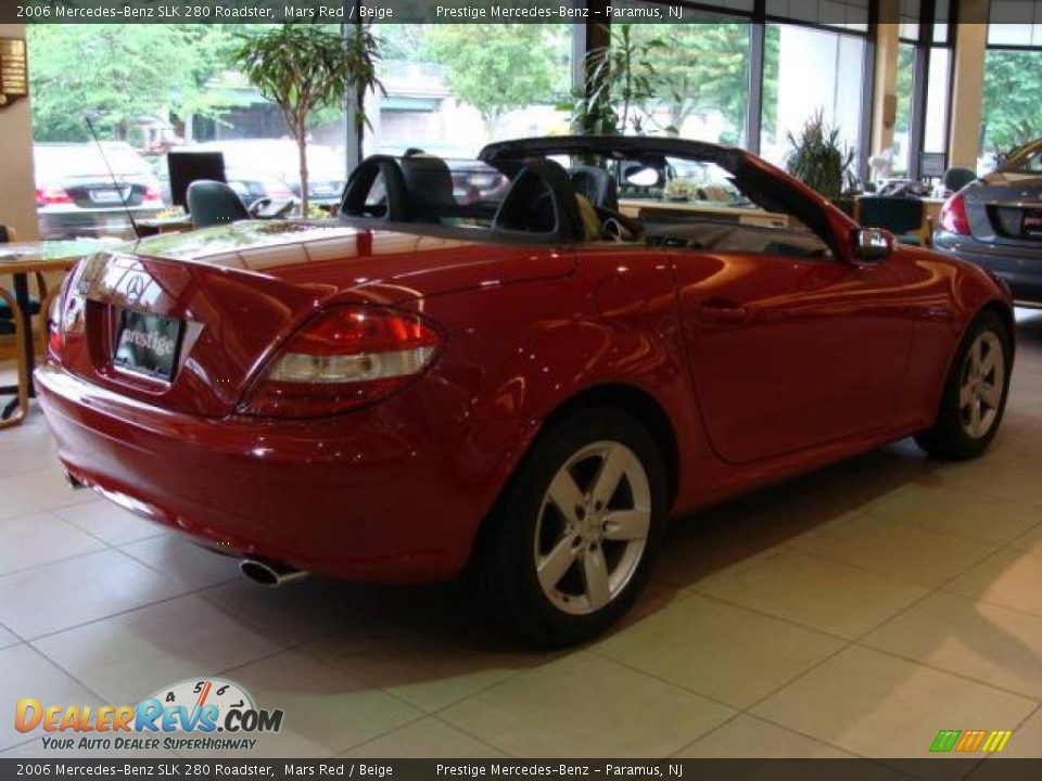 2006 Mercedes-Benz SLK 280 Roadster Mars Red / Beige Photo #6