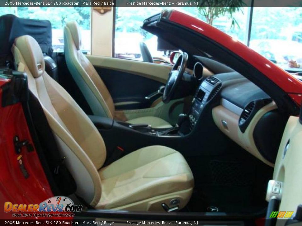 2006 Mercedes-Benz SLK 280 Roadster Mars Red / Beige Photo #9