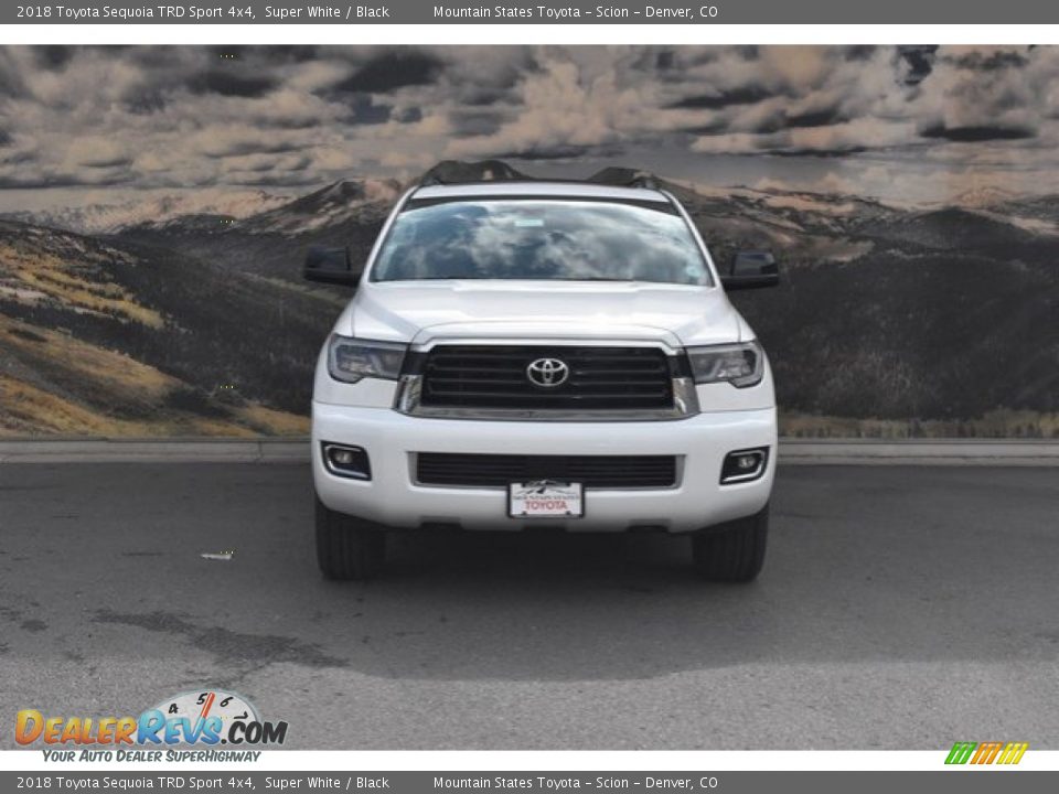 2018 Toyota Sequoia TRD Sport 4x4 Super White / Black Photo #2