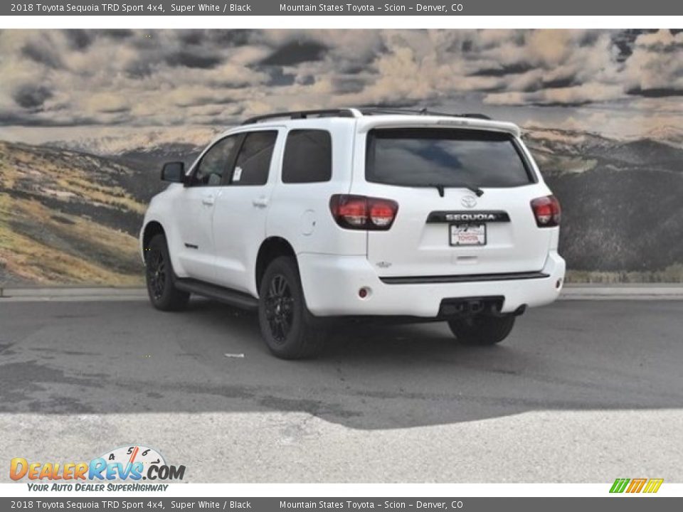 2018 Toyota Sequoia TRD Sport 4x4 Super White / Black Photo #3