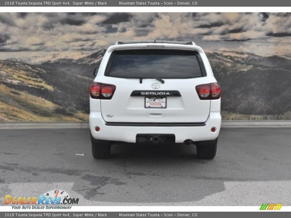 2018 Toyota Sequoia TRD Sport 4x4 Super White / Black Photo #4
