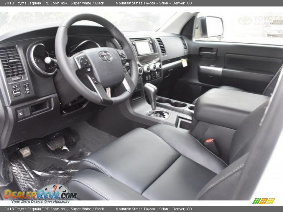 2018 Toyota Sequoia TRD Sport 4x4 Super White / Black Photo #5