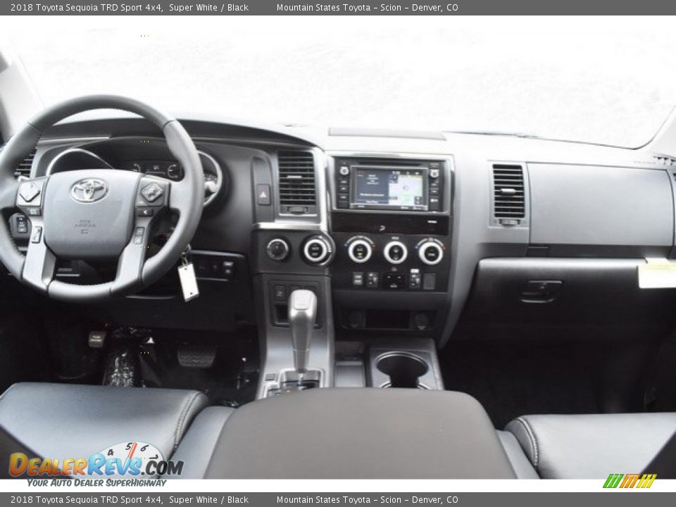 2018 Toyota Sequoia TRD Sport 4x4 Super White / Black Photo #8