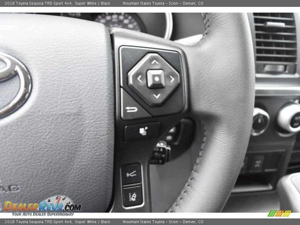 2018 Toyota Sequoia TRD Sport 4x4 Super White / Black Photo #30