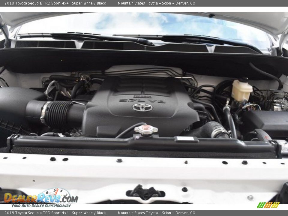 2018 Toyota Sequoia TRD Sport 4x4 Super White / Black Photo #33