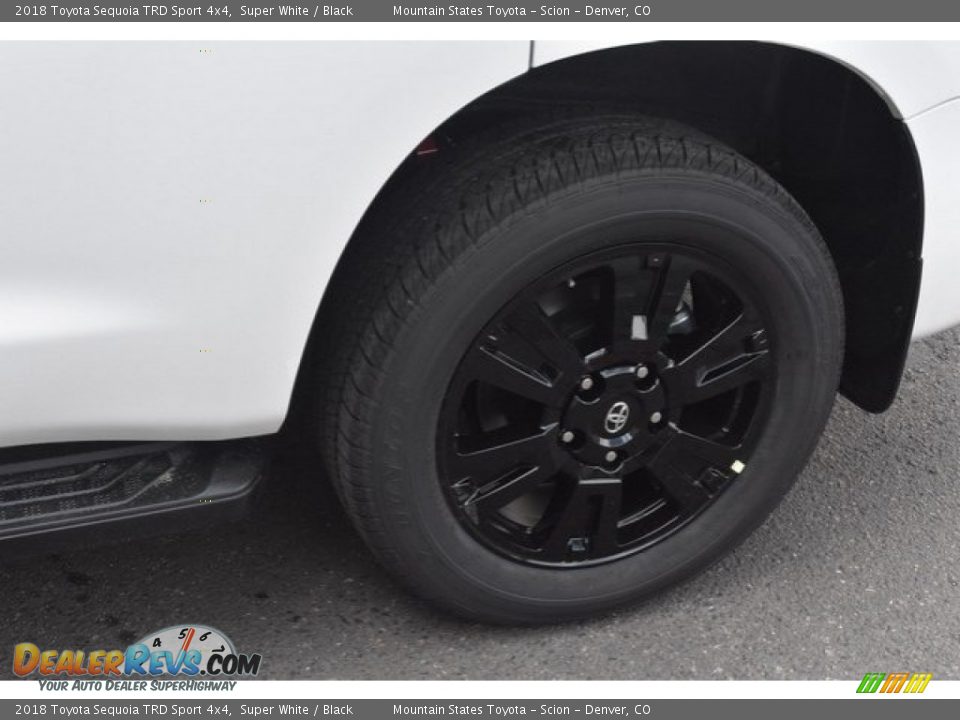 2018 Toyota Sequoia TRD Sport 4x4 Super White / Black Photo #35