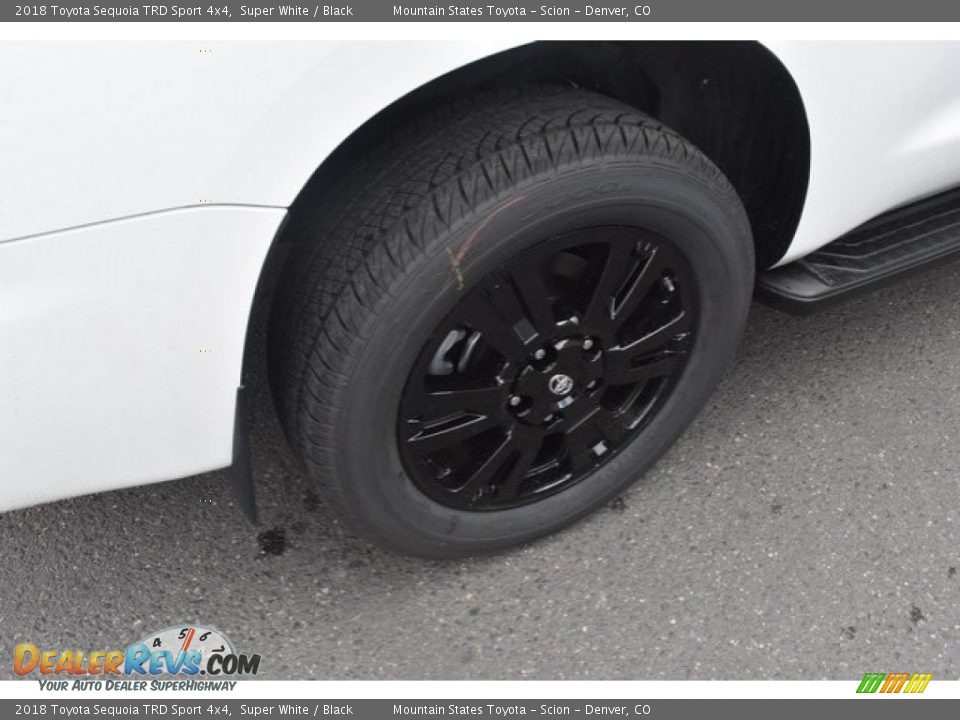 2018 Toyota Sequoia TRD Sport 4x4 Super White / Black Photo #36