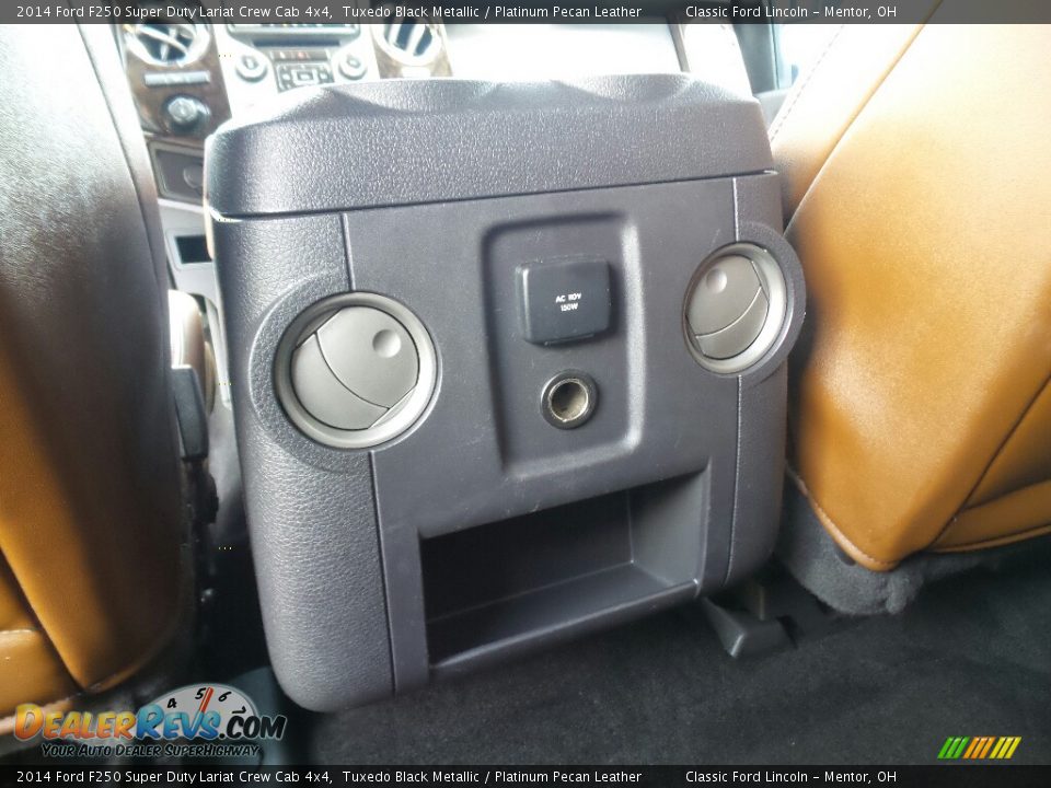 2014 Ford F250 Super Duty Lariat Crew Cab 4x4 Tuxedo Black Metallic / Platinum Pecan Leather Photo #23