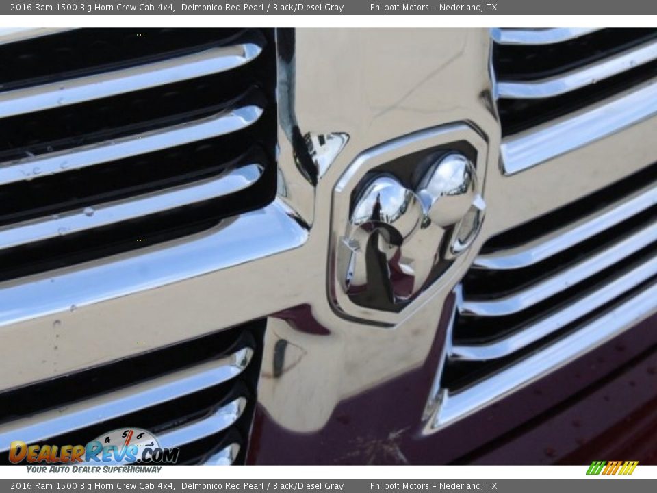 2016 Ram 1500 Big Horn Crew Cab 4x4 Delmonico Red Pearl / Black/Diesel Gray Photo #11
