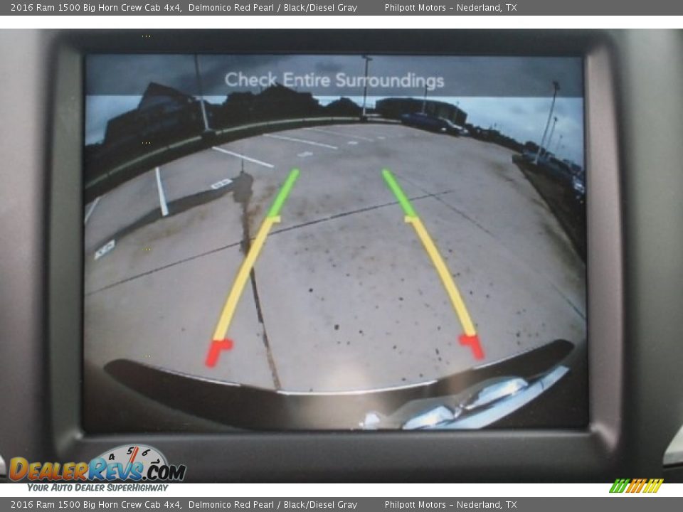 2016 Ram 1500 Big Horn Crew Cab 4x4 Delmonico Red Pearl / Black/Diesel Gray Photo #15