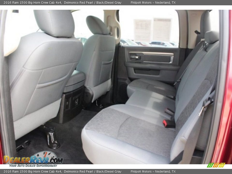 2016 Ram 1500 Big Horn Crew Cab 4x4 Delmonico Red Pearl / Black/Diesel Gray Photo #23