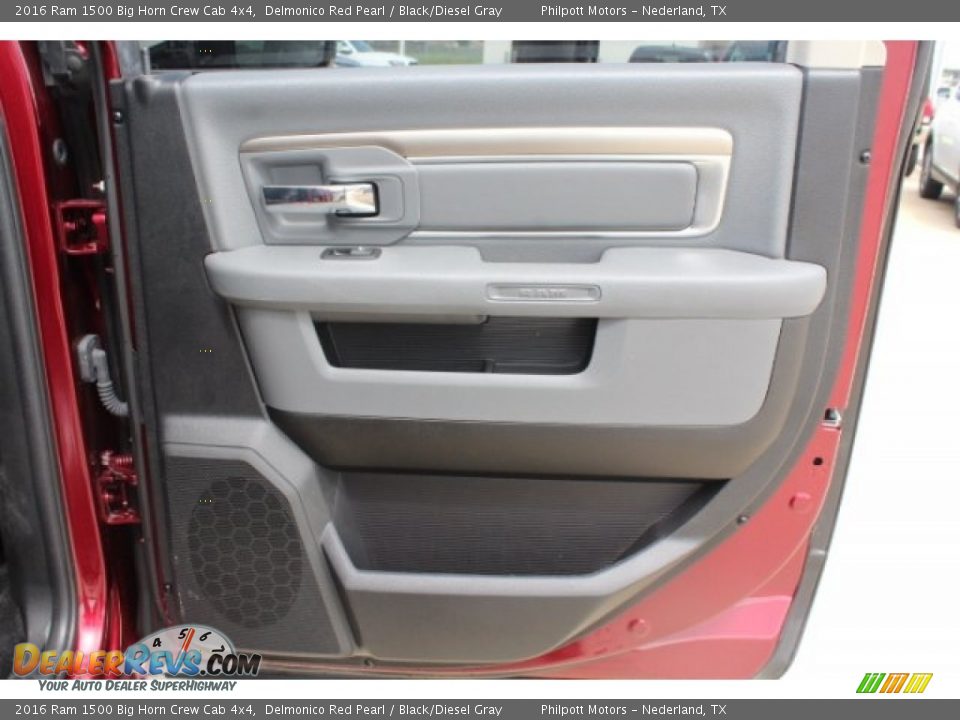 2016 Ram 1500 Big Horn Crew Cab 4x4 Delmonico Red Pearl / Black/Diesel Gray Photo #27