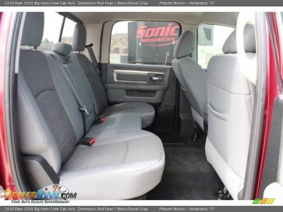 2016 Ram 1500 Big Horn Crew Cab 4x4 Delmonico Red Pearl / Black/Diesel Gray Photo #28
