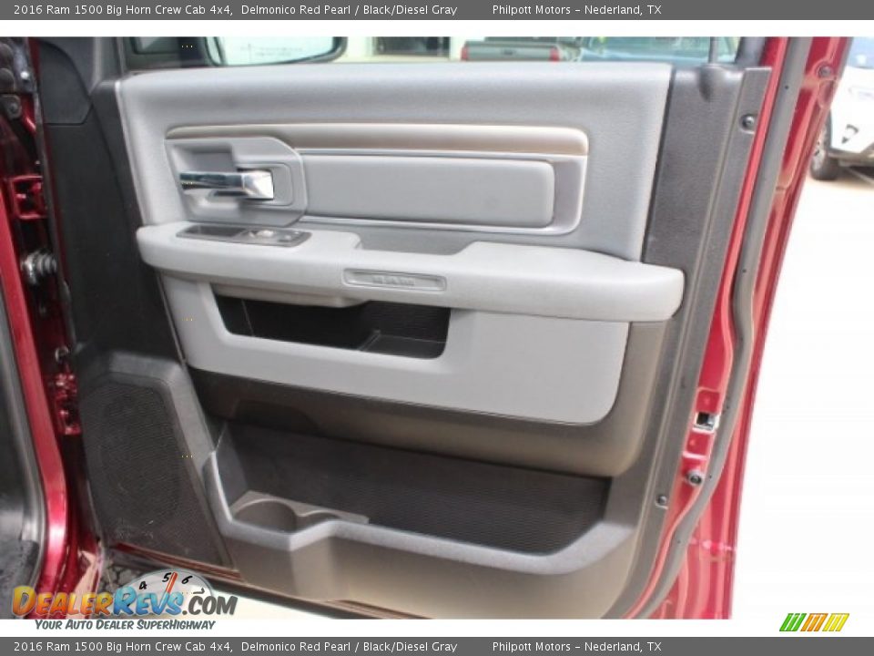 2016 Ram 1500 Big Horn Crew Cab 4x4 Delmonico Red Pearl / Black/Diesel Gray Photo #29