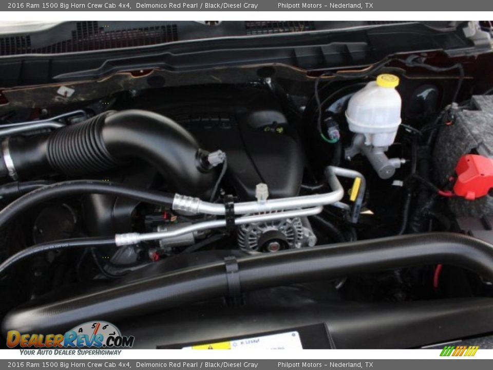 2016 Ram 1500 Big Horn Crew Cab 4x4 Delmonico Red Pearl / Black/Diesel Gray Photo #32