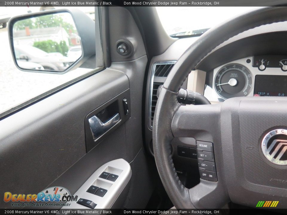 2008 Mercury Mariner V6 4WD Light Ice Blue Metallic / Black Photo #18