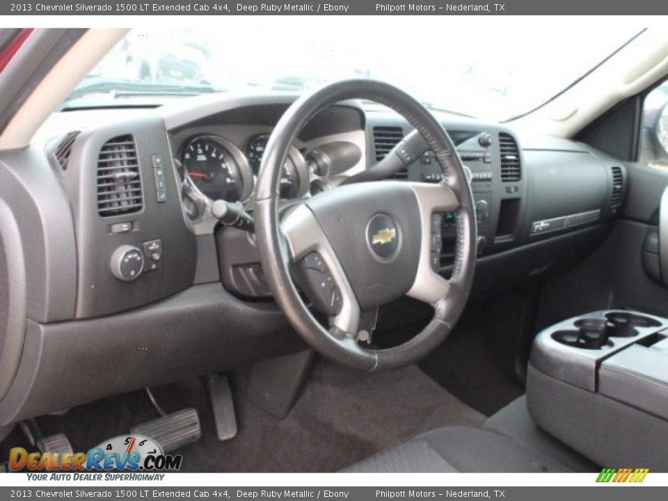 2013 Chevrolet Silverado 1500 LT Extended Cab 4x4 Deep Ruby Metallic / Ebony Photo #14