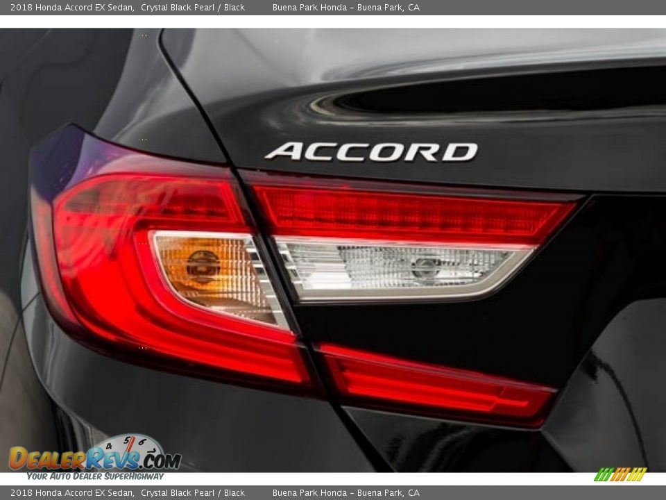 2018 Honda Accord EX Sedan Crystal Black Pearl / Black Photo #7