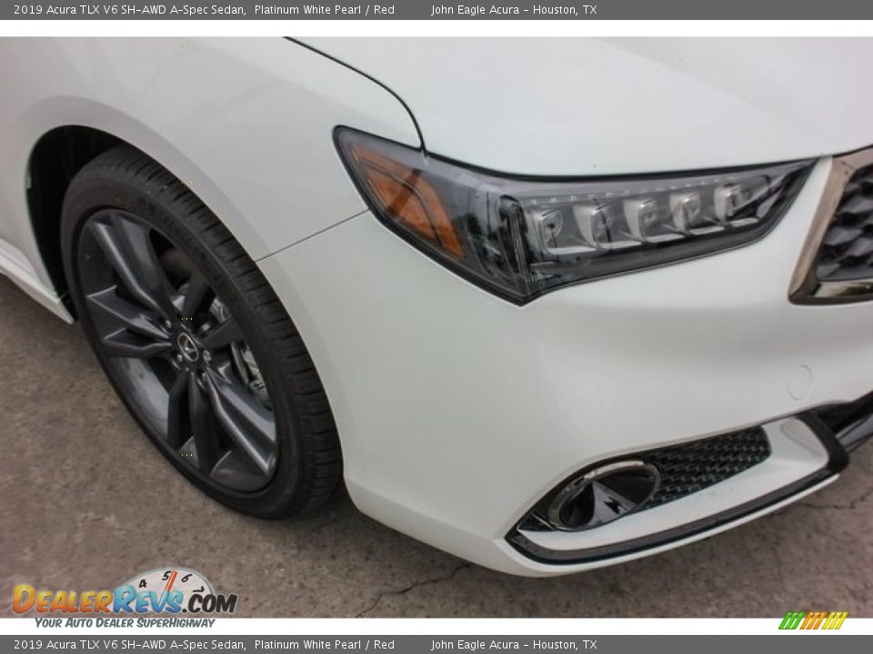 2019 Acura TLX V6 SH-AWD A-Spec Sedan Platinum White Pearl / Red Photo #10