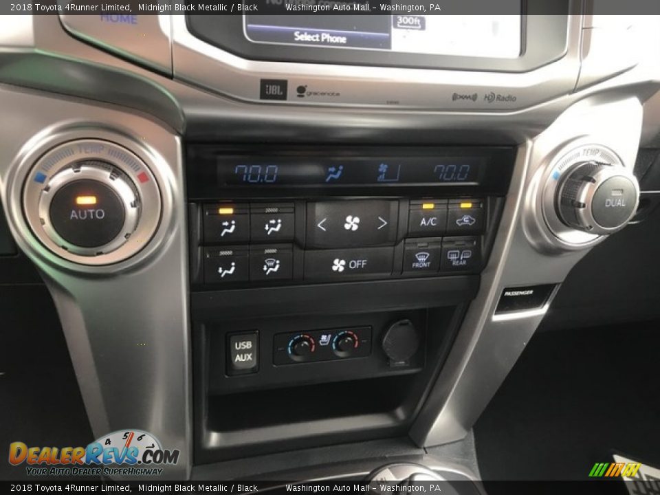 2018 Toyota 4Runner Limited Midnight Black Metallic / Black Photo #12