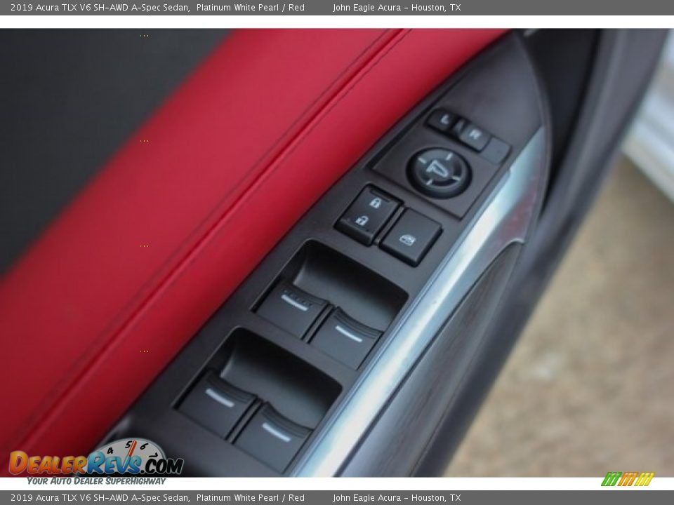2019 Acura TLX V6 SH-AWD A-Spec Sedan Platinum White Pearl / Red Photo #13