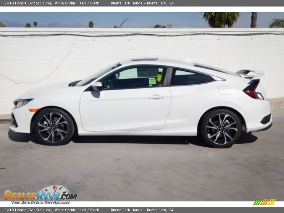 2018 Honda Civic Si Coupe White Orchid Pearl / Black Photo #9