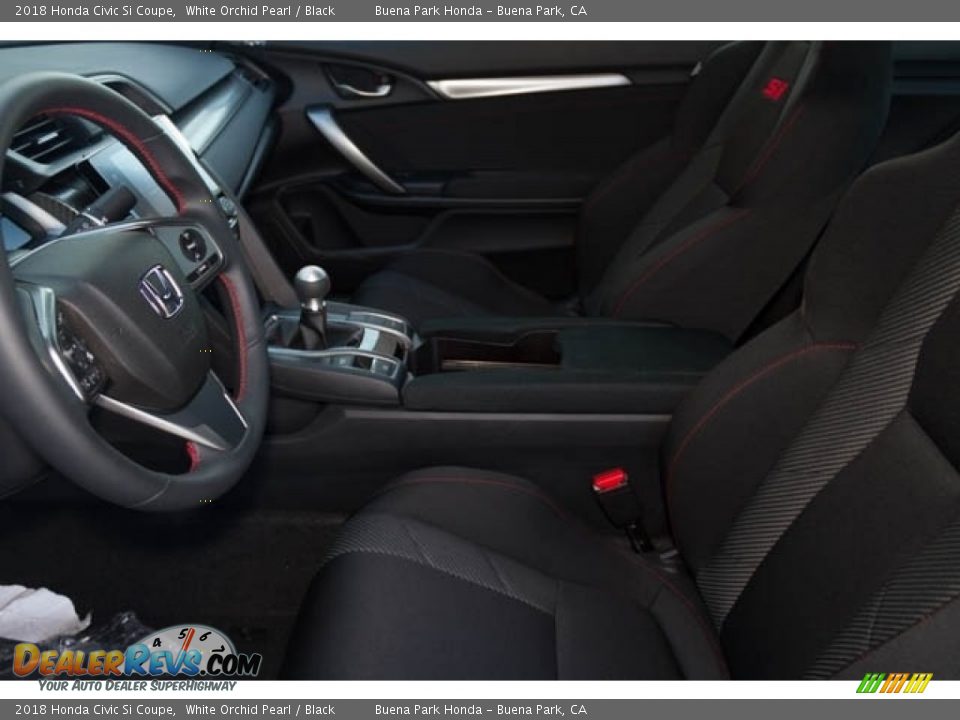 2018 Honda Civic Si Coupe White Orchid Pearl / Black Photo #18