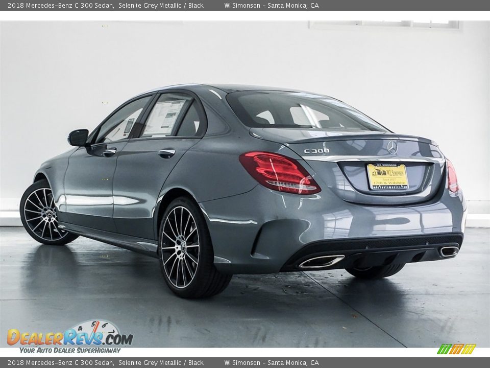 2018 Mercedes-Benz C 300 Sedan Selenite Grey Metallic / Black Photo #3