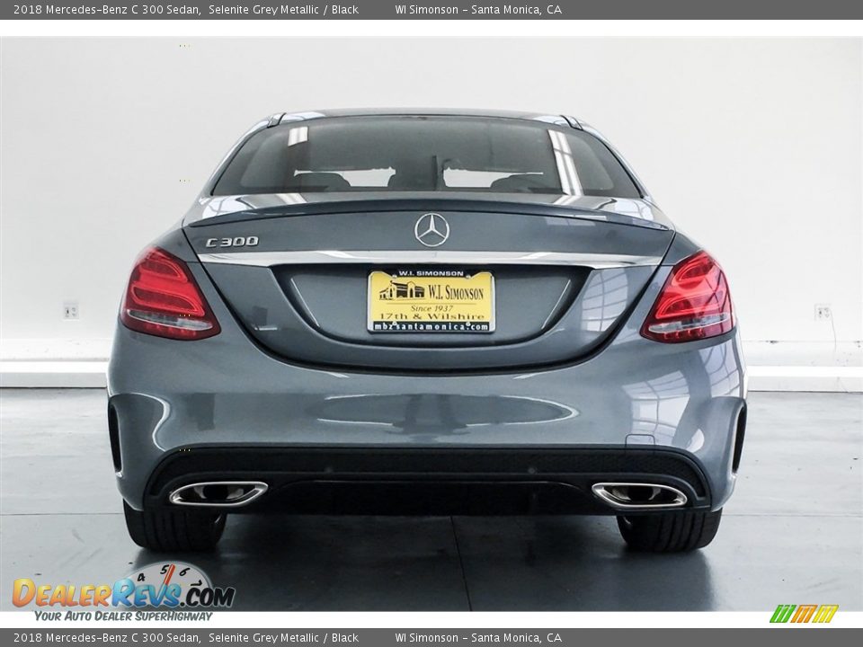 2018 Mercedes-Benz C 300 Sedan Selenite Grey Metallic / Black Photo #4