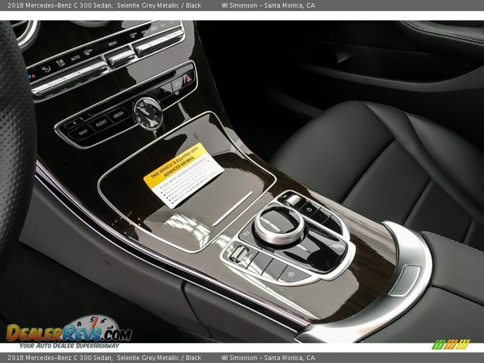 2018 Mercedes-Benz C 300 Sedan Selenite Grey Metallic / Black Photo #7