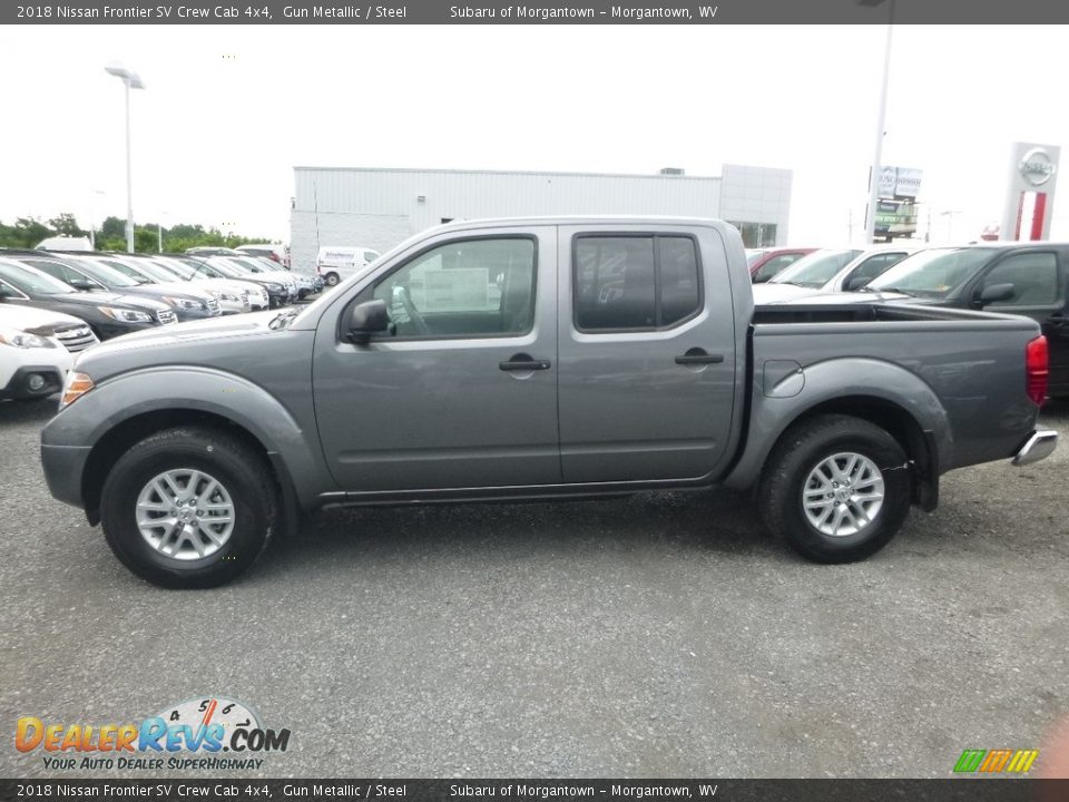2018 Nissan Frontier SV Crew Cab 4x4 Gun Metallic / Steel Photo #7