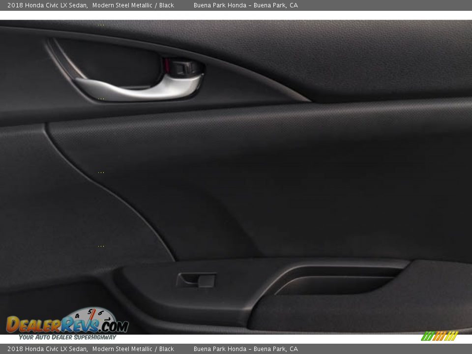 2018 Honda Civic LX Sedan Modern Steel Metallic / Black Photo #35