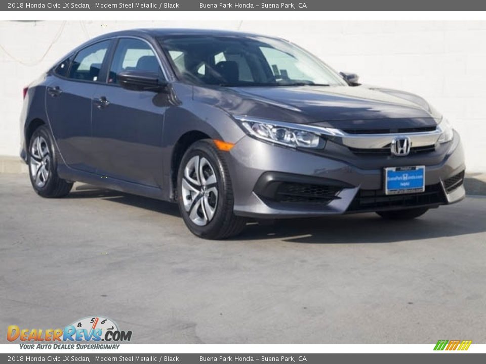 Front 3/4 View of 2018 Honda Civic LX Sedan Photo #1