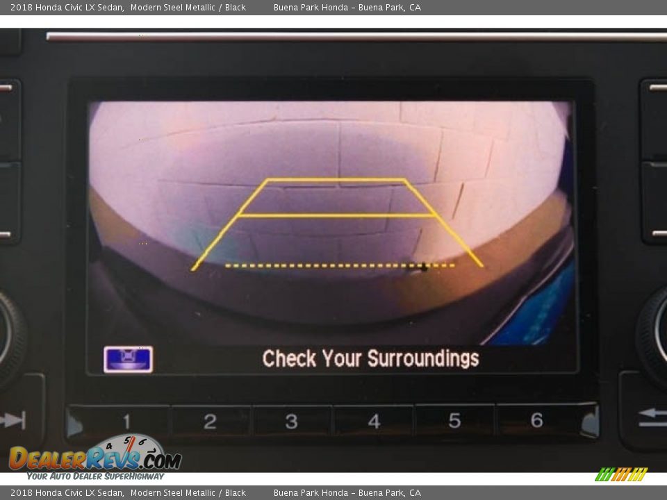 2018 Honda Civic LX Sedan Modern Steel Metallic / Black Photo #15