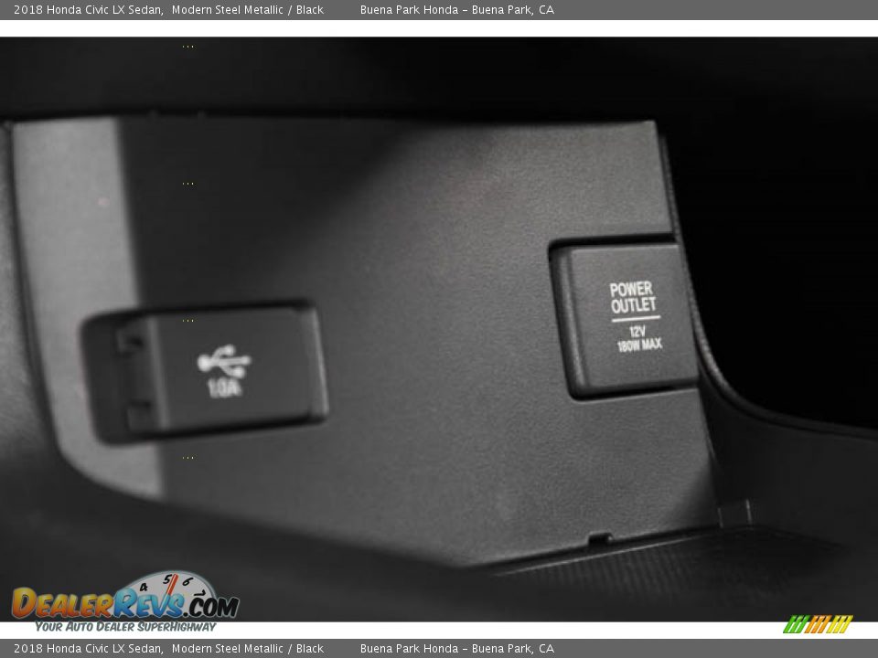 2018 Honda Civic LX Sedan Modern Steel Metallic / Black Photo #20